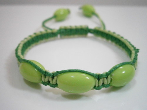 Shamballa náramek zelený — foto 3