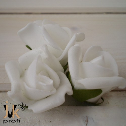 Pěnová růže drobná - bílá — foto 2