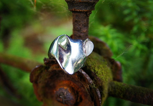 Nerezový prsten ....." Silver moon " — foto 3