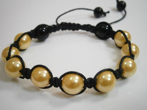 Náramek Shamballa žlutý — foto 2