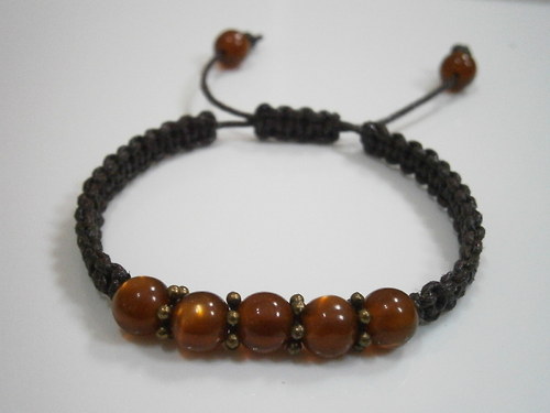 Náramek Shamballa hnědý — foto 4
