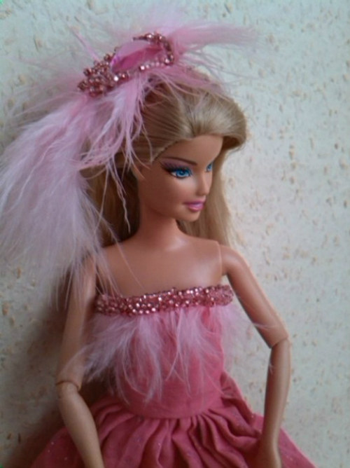 Růžové šaty pro Barbie -SLEVA — foto 4