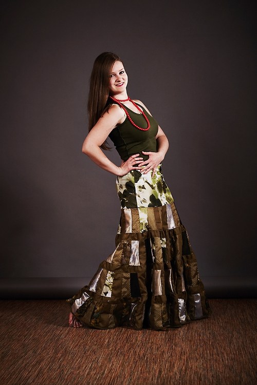 Patchworková sukně Beatrix Olivie — foto 5