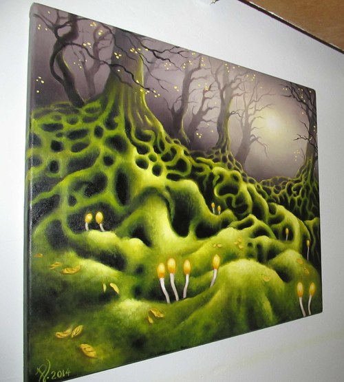 Kořeny - olejomalba 50 x 60 cm — foto 2