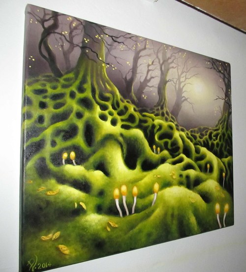 Kořeny - olejomalba 50 x 60 cm — foto 4