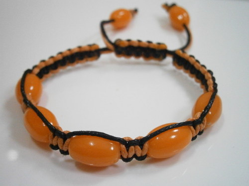Náramek Shamballa oranžový — foto 2