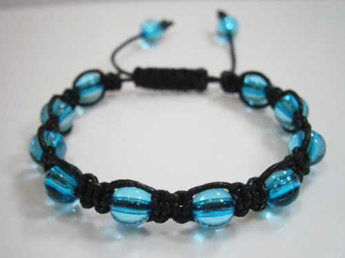 Náramek Shamballa modrý — foto 2