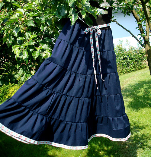 Blue night long skirt — foto 4