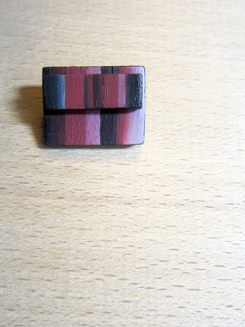 Dřevěná brož malovaná — foto 2