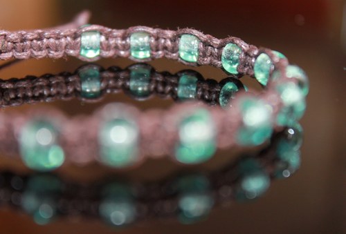 Náramek makramé/shamballa — foto 5