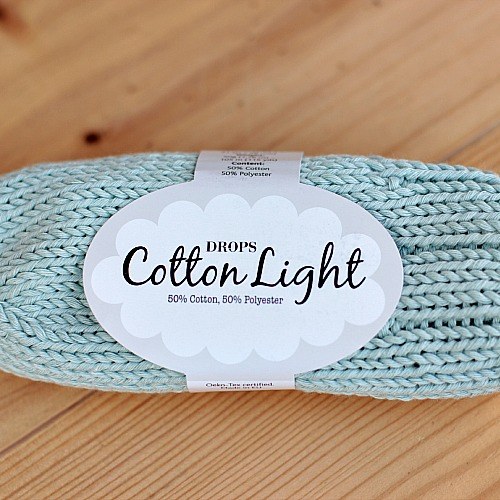 Čepička světle modrá - mint s knoflíčkem — foto 5