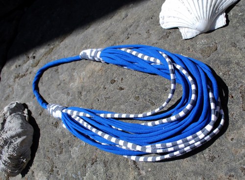 Náhrdelník Navy Stripe — foto 3