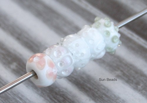 Big hole bead - Červánkové květy — foto 4