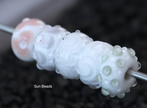 Big hole bead - Červánkové květy — foto 5