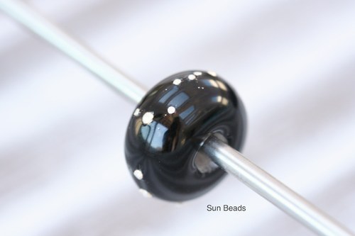 Big hole bead - Se stříbrem — foto 3