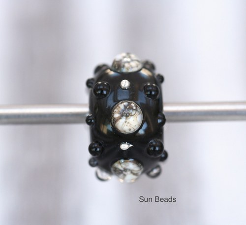 Big hole bead - Mramorové sluníčko — foto 2