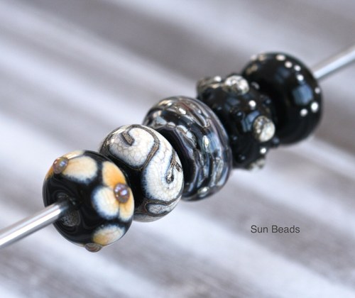 Big hole bead - Melír se stříbrem — foto 5