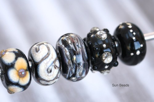 Big hole bead - Melír se stříbrem — foto 6