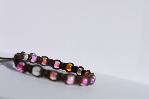 Náramek makramé/shamballa — foto 4
