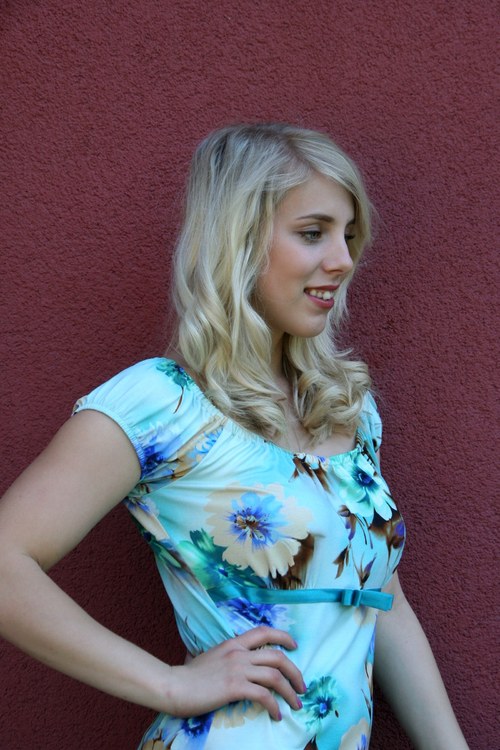 Šatičky letní tyrkysové — foto 4