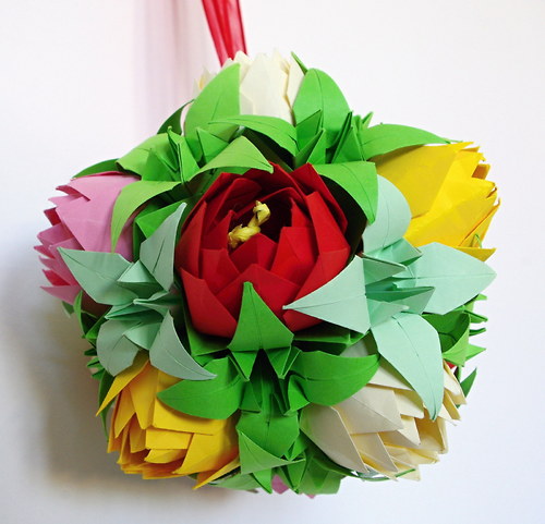 Lotosová kusudama — foto 5