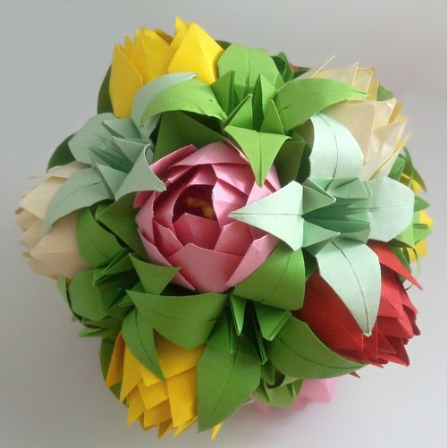 Lotosová kusudama — foto 6