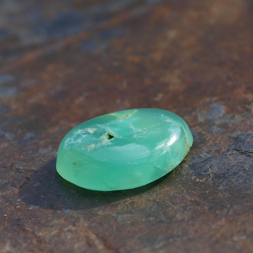 Chrysopras, kabošon č.1560 — foto 6