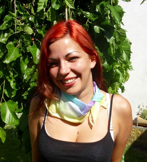 Hedvábný šátek pastelový — foto 3