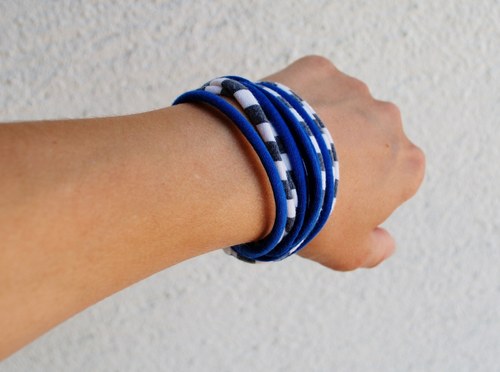 Náramek Unisex Blue Stripe — foto 2