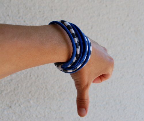 Náramek Unisex Blue Stripe — foto 4