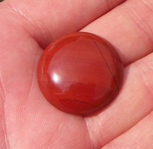 Jaspis duhový - kabošon - 2,5 cm - B45 — foto 2