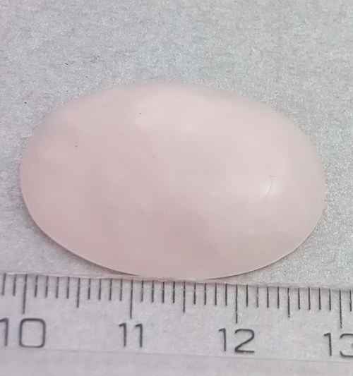 Růženín - kabošon - 2,2 x 3 cm - B59 — foto 2