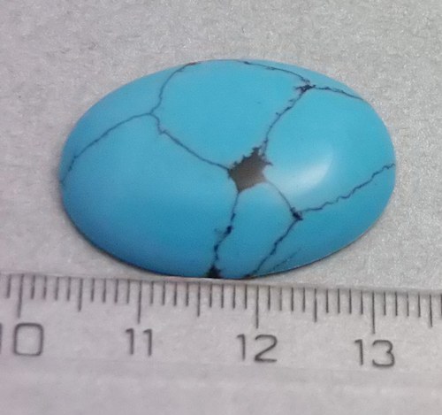 Tyrkenit - kabošon - 2,2 x 3 cm - B58 — foto 2