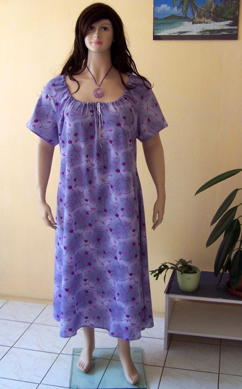 Maxi šaty ,,Purple Flowers" — foto 2