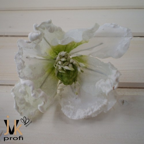 Magnolie květ - bílo-zelený — foto 3