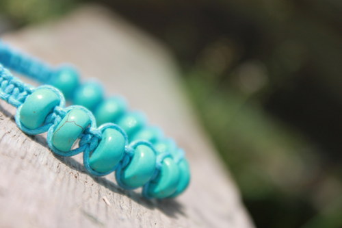 Náramek makramé/shamballa — foto 3
