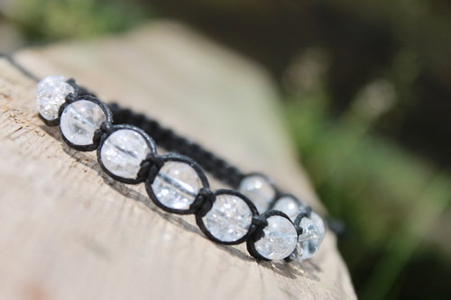 Náramek makramé/shamballa — foto 2