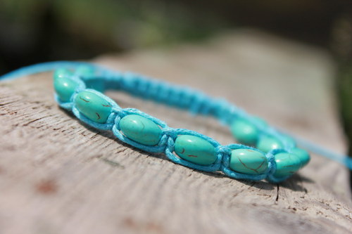 Náramek makramé/shamballa — foto 2