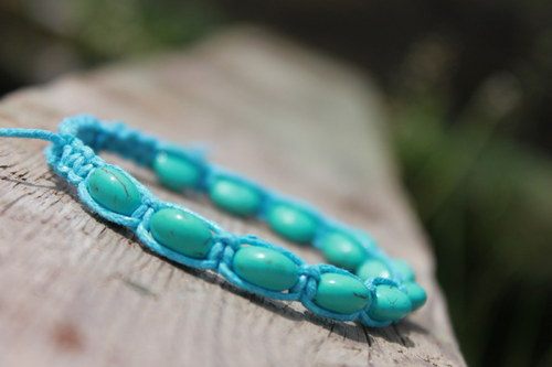 Náramek makramé/shamballa — foto 4