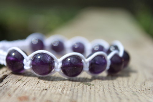 Náramek makramé/shamballa — foto 3
