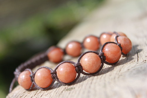 Náramek makramé/shamballa — foto 3
