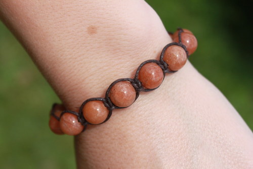Náramek makramé/shamballa — foto 5