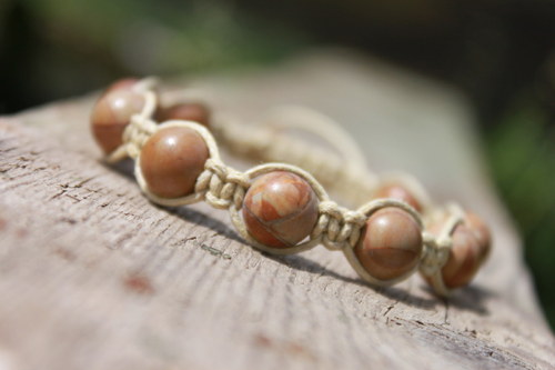 Náramek makramé/shamballa — foto 2