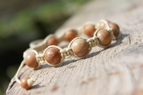 Náramek makramé/shamballa — foto 4