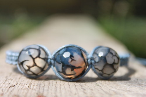 Náramek makramé/shamballa — foto 3