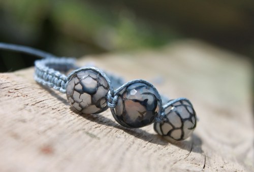 Náramek makramé/shamballa — foto 4