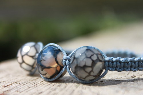 Náramek makramé/shamballa — foto 5