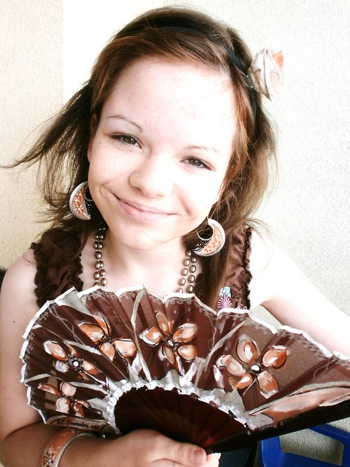 Dřevěné náušnice - brown — foto 4