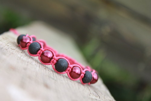 Náramek makramé/shamballa — foto 2