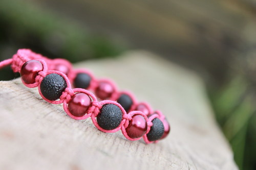 Náramek makramé/shamballa — foto 4
